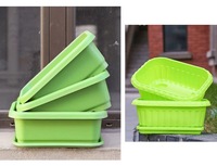 Ensemble de pots de culture X175 pour le poireau, pot rectangulaire en PP épaissi pour la culture de légumes et plantes vertes sur balcon domestique