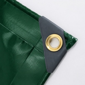 ผ้าใบกันน้ำพีวีซีสีเขียวแบบหนา ทอแน่น สำหรับงานกลางแจ้ง แบบเรียบ 280 GSM - Product Image 5