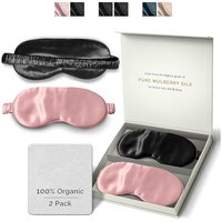 Masque de nuit en soie de mûrier 6A de haute qualité, masque oculaire en soie 22MM, masque de sommeil en soie à ions argentés, nouveauté, vente chaude