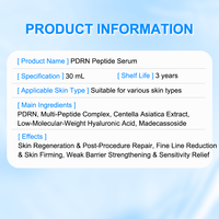 Soin Coréen PDRN ADN de Saumon Peptide Rose Niacinamide Anti-Rides 30ml Peau Éclatante Effet Verre Raffermissant Anti-Âge Visage