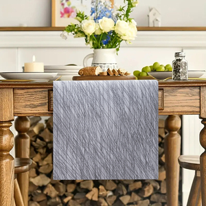 Camino de mesa de poliéster con patrón floral Estilo simple con múltiples especificaciones Resistente a las manchas y elegante - Product Image 5