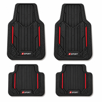 Tapis de sol de voiture en caoutchouc robuste, imperméables, toutes saisons, avec dos antidérapant