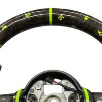 Volant de voiture en fibre de carbone forgée vert fluorescent de style nouveau, personnalisation M Sport pour BMW F30 M340i 330i 540i 535i 328i