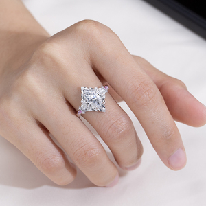 Bague d'éternité Messi Jewelry MSR-2128 en or 14 carats, forme marquise, design fantaisie, diamant de laboratoire, bague de fiançailles - Product Image 5