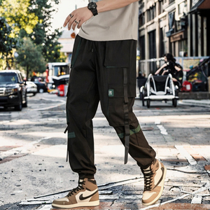 Pantalones Cargo Casuales de Cintura Media para Hombre ANSZKTN, Corte Holgado con Bolsillos Grandes, Pantalones Safari de Alta Calidad para Chico - Product Image 3