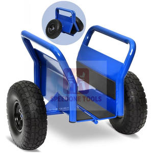 Troli Logam Heavy Duty Auto-Clamp dengan Ban Karet Padat 10 inci untuk Plat dan Drywall Sebagai Troli Plat Baja Industri - Product Image 1