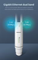 Point d'accès Unifi Ac Comfast CF-EW74 1200Mbps couverture WIFI omnidirectionnelle haute puissance Point d'accès AP Wifi pour l'extérieur