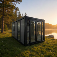 Maison conteneur modulaire pliable - Habitation préfabriquée portable au design moderne, étanche et résistante au vent pour bureau de chantier extérieur
