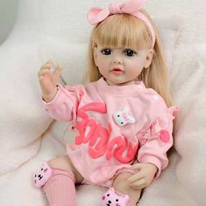 Poupée réaliste en vinyle souple bon marché de 55 cm, poupée en silicone réaliste pour garçon, jouet pour enfants, cadeau - Product Image 2