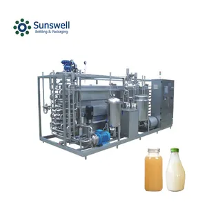 Pasteurizador máquina para suco de leite tubular tipo pasteurizador