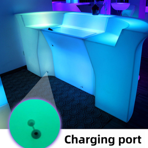 Barra de Bar Móvil LED, Muebles de Discoteca Portátiles a Prueba de Agua, Barra de Bar, Comptoir De Bar LED Móvil Portátil e Impermeable para Discoteca - Product Image 5