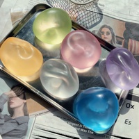 Balle anti-stress en caoutchouc faite à la main, best-seller transfrontalier, jouet de décompression moulable de haute qualité infusé à la vaseline
