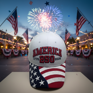 Gorra de Béisbol Patriótica Bicentenario con Bordado de <span class=keywords><strong>Bandera</strong></span> de EE. UU. y Diseño de Leopardo, 250 Años de América 2026 - Product Image 6