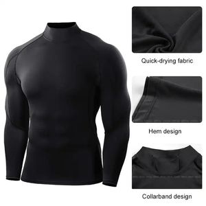 Abbigliamento Fitness da uomo Bodybuilding abbigliamento da corsa con elastico per il sudore attillato abbigliamento sportivo da palestra maglietta - Product Image 5