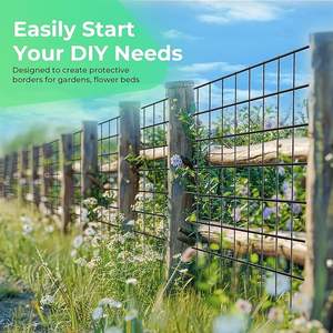 Clôture en fil métallique soudé enduit de PVC Clôture pour plantes de jardin en métal Rouleau de treillis métallique soudé pour la protection des plantes potagères Poul - Product Image 5