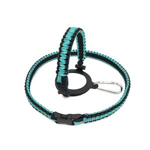 Asa de paracord con correa para el hombro para botellas de agua de boca ancha, soporte duradero, correa para botella de agua con anillo de seguridad - Product Image 3