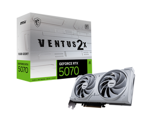 Tarjeta de Video para Juegos RTX 5070 12G VENTUS 2X OC Blanca 2025, GPU RTX5070 Ti de Escritorio RTX 5070 con Ventilador - Product Image 1