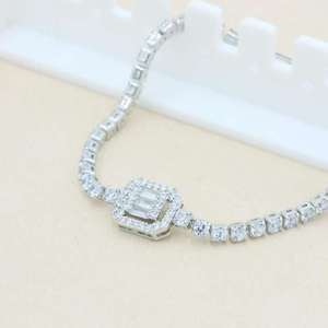 Bracelet <span class=keywords><strong>de</strong></span> laboratoire OEM ODM, emballage personnalisé avec nom et logo, bijoux d'<span class=keywords><strong>amitié</strong></span> en diamant en gros - Product Image 5