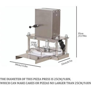 Presse à pâte commerciale pour pizza, tortilla, roti, crêpes, 22 pouces, 220V - Product Image 4