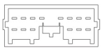 Interruptor de Elevalunas Eléctrico de 14 Pines para el Lado Izquierdo del Conductor CW722735 para Camiones MITSUBISHI, Repuestos para Elevalunas de Automóviles