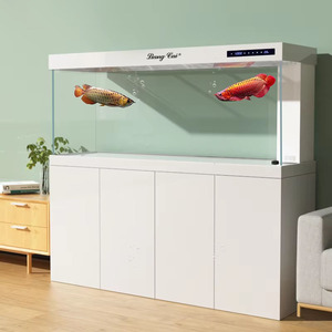 Acquario Rettangolare di Lusso Intelligente in Vetro Grande con Illuminazione 1000L per Allevamento Pesci in Soggiorno - Product Image 1