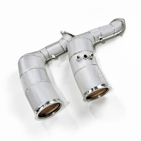 Tubo de Escape de Alto Flujo OEM SS304 para Audi SQ8 SQ7 4.0T 2020-2024, Mejora de Potencia, Sin Luz de Advertencia en el Tablero, Tubo de Escape Deportivo
