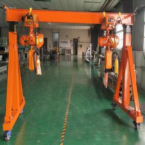 Grue à portique mobile électrique de 10 tonnes avec une portée de 16 m et une hauteur de levage de 5 m |   Chariot de levage à cadre en A avec roues - Product Image 5