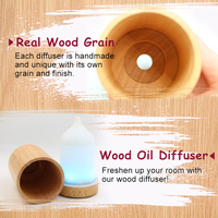 Diffuseur d'huile essentielle de parfum électrique en bois naturel véritable pour la maison