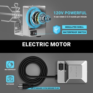 <span class=keywords><strong>Moteur</strong></span> de rôtissoire électrique universel en acier inoxydable OEM ODM <span class=keywords><strong>pour</strong></span> <span class=keywords><strong>barbecue</strong></span>, idéal <span class=keywords><strong>pour</strong></span> le camping en extérieur - Product Image 4