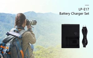 LP-E17 LC-E17เครื่องชาร์จแบตเตอรี่สำหรับ Canon: ใช้งานได้กับ LC-E17E LC-E17C EOS M3 <span class=keywords><strong>M5</strong></span> M6 <span class=keywords><strong>Mark</strong></span> <span class=keywords><strong>II</strong></span> 77D 200D 750D 760D 800D 8000D 9000D - Product Image 5