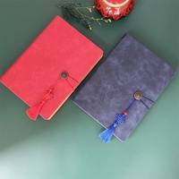 Agenda 2026 Estilo Chino, Diario de Cuero PU, Hojas Sueltas, Cuaderno con Nudo Chino