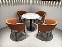 Chaise de salle à manger moderne et confortable en flanelle, hauteur réglable, structure en fer, assise en MDF, pour la maison, le bureau, l'hôtel, les banquets, les restaurants, le salon