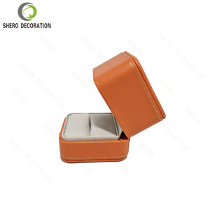 Custom Jewel Case Packaging Luxury With logo PU <b>Leather</b> Ring Boxes for Jewellery Necklace - Product Image 5
