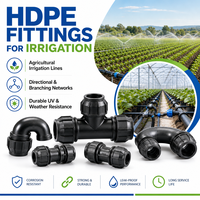 Fitting Pipa Polyethylene PE100 Electrofusion 90 Derajat Elbow Tee Coupler Socket untuk Saluran Pipa Energi, Pasokan Massal