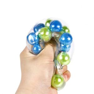 Jouet personnalisé - Nouveau cube anti-stress en TPR avec perles colorées - Jouet Mochi pour enfants - Product Image 4
