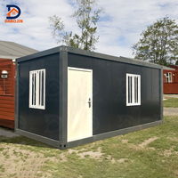 Vente en gros de petites maisons préfabriquées, kits de maison mobile prêts à être expédiés, module de conteneur, maison en bois avec matériaux de panneau sandwich en acier