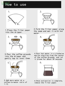 <span class=keywords><strong>Filtre</strong></span> à café en papier conique pour <span class=keywords><strong>cafetière</strong></span>, en matériau japonais écologique, 100 % pâte de bois, sans PFAS ajoutés, pour <span class=keywords><strong>une</strong></span> seule <span class=keywords><strong>tasse</strong></span>. - Product Image 6