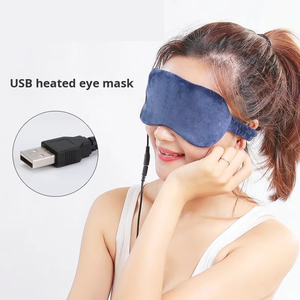 गर्म आंखों के मास्क, धोने योग्य यूएसबी इलेक्ट्रिक नम आंखों के लिए गर्म कंप्रेस - Product Image 5