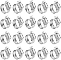 Colliers de serrage pour tuyau de gaz - Type allemand, en acier inoxydable, disponibles en différentes tailles, colliers de serrage pour tuyaux de 10 à 16 mm