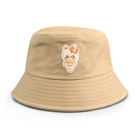 Topi Bucket Bordir Custom Pabrik Langsung, Topi Anti Panas Bernapas dengan Tali untuk Pria dan Wanita