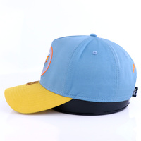 Gorras de Béisbol Estructuradas de Alta Calidad con Bloques de Color, Ajustables, de 5 Paneles, con Diferentes Diseños Personalizados para Hombre