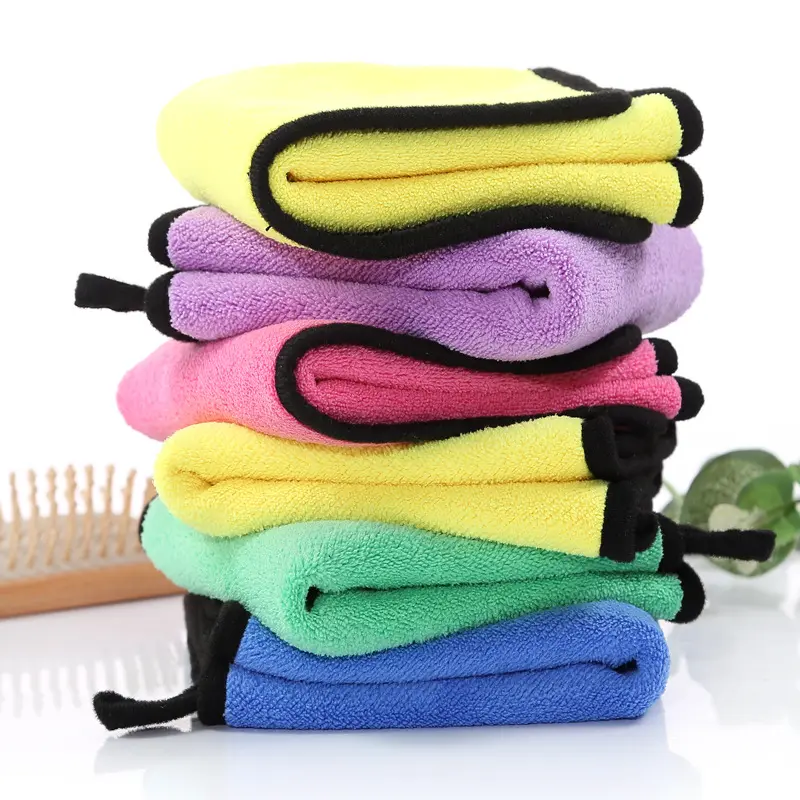 30*30 cm 500 gsm stock ready microfiber 80% polyester 20% polyamide Cleaning Cloth Towel Car Washing Drying