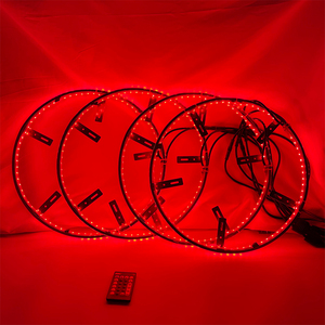Hongcar LED bánh xe vòng ánh sáng Kit 15.5 ''inch RGBW tín hiệu lần lượt và chức năng phanh có thể điều khiển bằng điều khiển từ xa và ứng dụng (hàng tăng gấp đôi) - Product Image 4