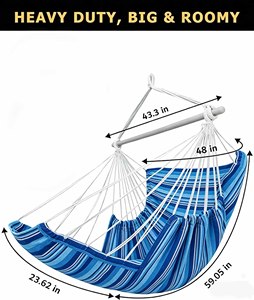 <span class=keywords><strong>Chaise</strong></span> suspendue en <span class=keywords><strong>hamac</strong></span>, grande <span class=keywords><strong>chaise</strong></span> balançoire <span class=keywords><strong>avec</strong></span> <span class=keywords><strong>repose</strong></span>-pieds et accessoires, capacité maximale de 500 lb, barre de support en acier <span class=keywords><strong>avec</strong></span> antidérapants, intérieur/extérieur - Product Image 2