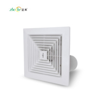Ventilateur de ventilation de salle de bain 25*25, conduit de ventilation de plafond, ventilateur d'évacuation semi-plastique pour plafond