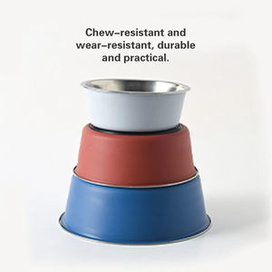 Premium Waterproof Non-Slip Raised Feeder Modern Design Stainless Steel Pet <strong>Bowl</strong> <strong>Rounded</strong> Pet <strong>Bowl</strong> for Easy Clean <strong>Dog</strong> Cat Feeding - Product Image 5