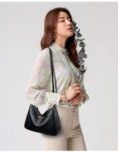 New Fashion Crossbody <b>Bag</b> Large Capacity Shoulder <b>Bag</b> Soft PU Leather Women's Handbag Designer Senior Luxury Crossbody <b>Bag</b> - Product Image 2