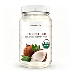 ETRUN ALISA OEM <span class=keywords><strong>Olio</strong></span> <span class=keywords><strong>di</strong></span> <span class=keywords><strong>Cocco</strong></span> Extra Vergine 100% Puro <span class=keywords><strong>Naturale</strong></span> Biologico, Grado Alimentare VCO, <span class=keywords><strong>Olio</strong></span> <span class=keywords><strong>di</strong></span> <span class=keywords><strong>Cocco</strong></span> Spremuto a Freddo per la Salute - Product Image 1
