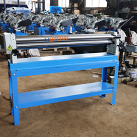 Machine à cintrer manuelle à 3 rouleaux avec engrenage pour le travail des tôles en PVC, aluminium et acier au carbone