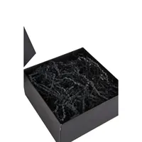 Boîte cadeau rigide carrée noire vide, conçue pour maman, avec finition brillante/mate, idéale pour l'emballage de bougies